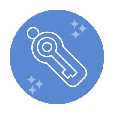 Anahtar sembolü web simgesi, vektör illüstrasyonu