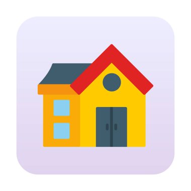 ev inşa simgesi vektör illüstrasyon tasarımı