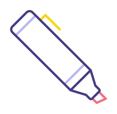 Vurgulama simgesi web basit illüstrasyon