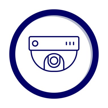 CCTV kamerası. Web simgesi basit illüstrasyon
