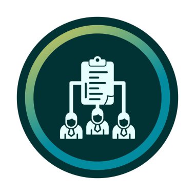 Work Distribution web icon, vector illustration 
