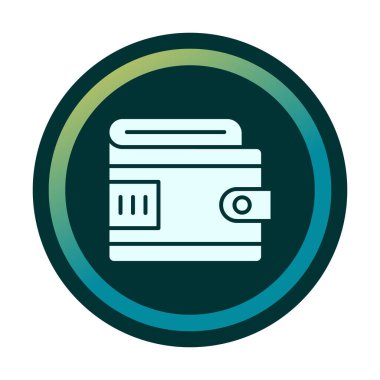 cüzdan vektör simgesi basit illüstrasyon