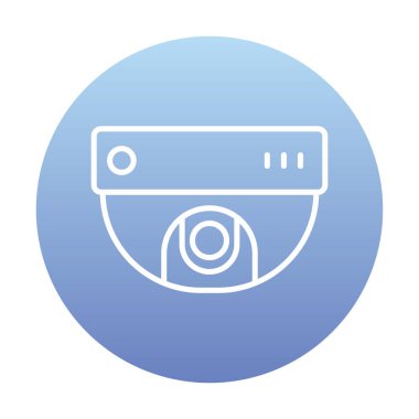 CCTV kamerası. Web simgesi basit illüstrasyon