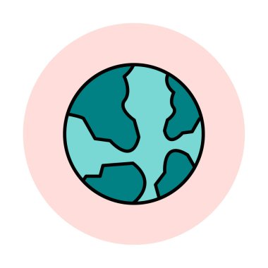 Dünya web simgesi vektör illüstrasyonu