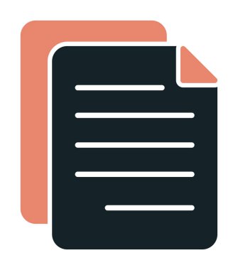 belge düz simgesi, vektör illüstrasyonu 