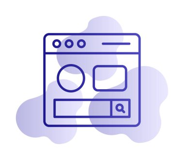 Basit sayfa satırını, ana vektör ögelerini ara