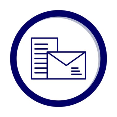 posta simgesi, vektör illüstrasyonu   