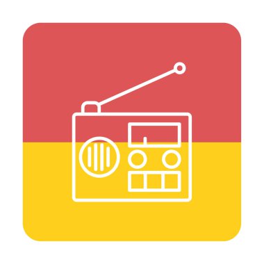  radyo simgesi vektör illüstrasyonu