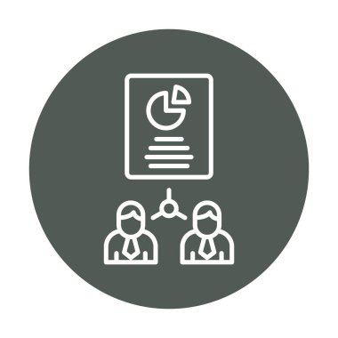 Work Distribution web icon, vector illustration 