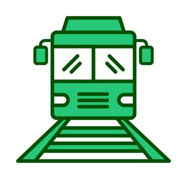 tren simgesi vektör illüstrasyonu 