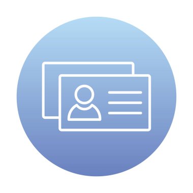 İş Kartları arka planda basit web simgesi. 