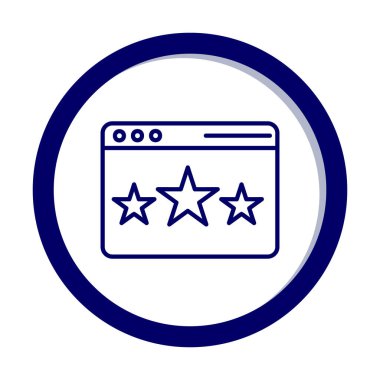 Web sayfası Geri bildirim simgesi, vektör illüstrasyonu