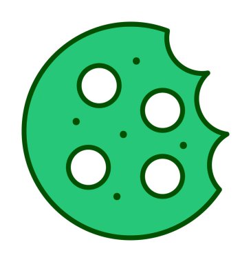 tatlı kurabiye izole vektör illüstrasyonu