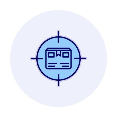 Paket İzleme Ağı simgesi, vektör illüstrasyonu. Sıralama izleme sembolü, logo illüstrasyonu