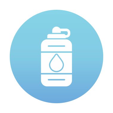 Su şişesinin ağ basit illüstrasyonu