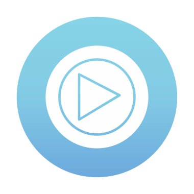 Oynatma düğmesi vektör çizimi