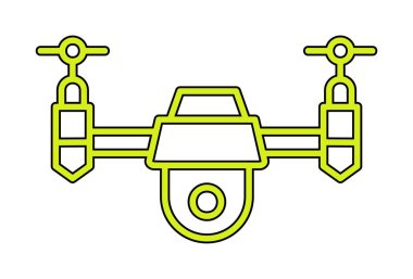  yaratıcı Drone işaret simgesi vektörü