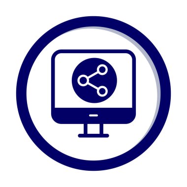 Basit Veri Paylaşımı simgesi, vektör illüstrasyonu