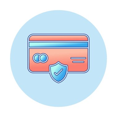 Basit ödeme finans simgesi, vektör illüstrasyonu