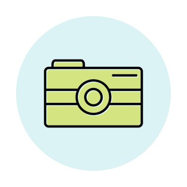 Kamera. Web simgesi basit illüstrasyon 