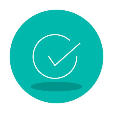 işaret simgesini işaretle, vektör illüstrasyonu basit tasarım