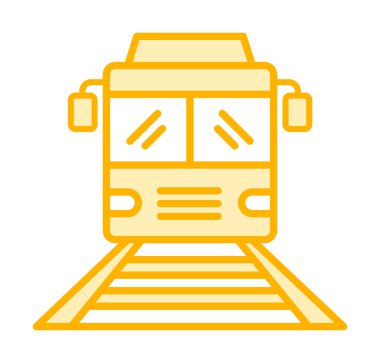 tren simgesi vektör illüstrasyonu 