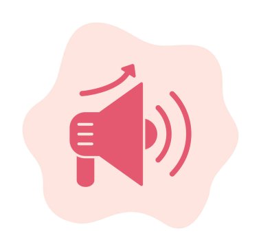 Basit Pazarlama Incerase simgesi, vektör illüstrasyonu