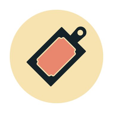 Kesme tahtası simgesi, vektör illüstrasyonu