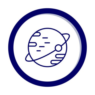 Gezegenler simgesi, vektör illüstrasyonu