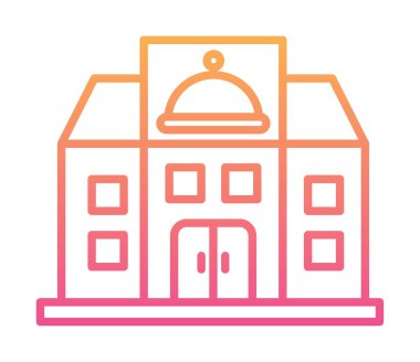 Beyaz arkaplanda restoran vektör illüstrasyonu