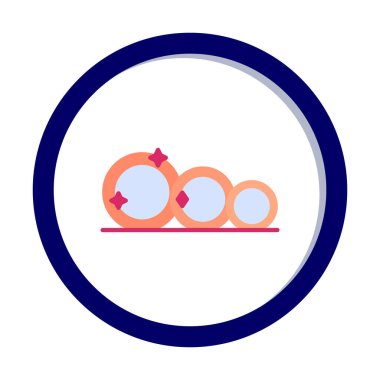 Temiz tabak simgesinin vektör illüstrasyonu