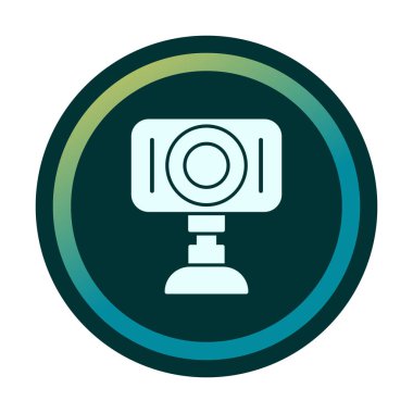 Web kamera simge vektör çizim