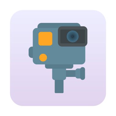 Eylem kamerası vektör illüstrasyonuName