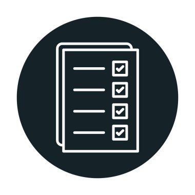 Kontrol listesi vektör illüstrasyonu