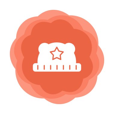 Bebek Şapka. Web simgesi basit illüstrasyon 