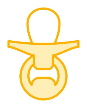 Emzik simgesi web basit illüstrasyon