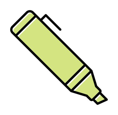 Vurgulama simgesi web basit illüstrasyon