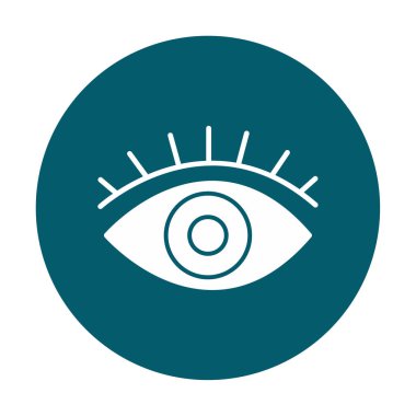 Göz simgesi. düz vektör illüstrasyonu