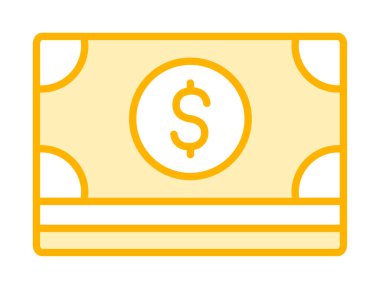 Basit ödeme finans simgesi, vektör illüstrasyonu