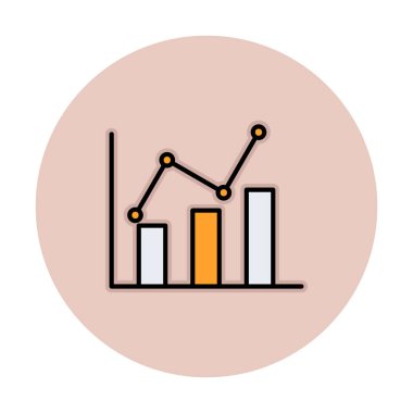 Grafik. Web simgesi basit illüstrasyon 