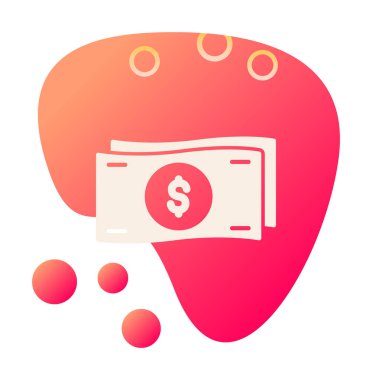 para ve para simgesi, vektör illüstrasyonu basit tasarım