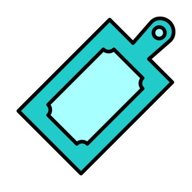 Kesme tahtası simgesi, vektör illüstrasyonu