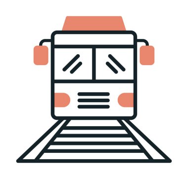 tren simgesi vektör illüstrasyonu 