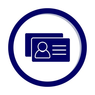 İş Kartları arka planda basit web simgesi. 