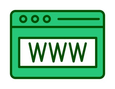 Web tarayıcı simgesi, vektör çizim