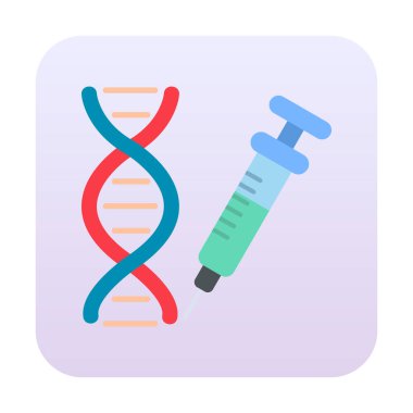 Gen yapısı simgesi. Mobil konsept ve web uygulamaları için bilim simgesi.