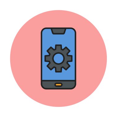 Mobil Ayar Simge vektör çizimi