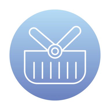 Sepet simgesi, vektör illüstrasyonu 