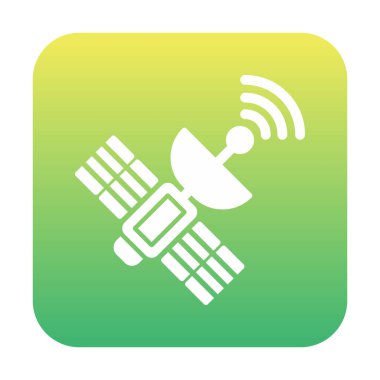 Uydu Simgesi, vektör illüstrasyonu