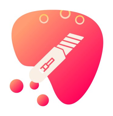 Cutter simgesinin vektör illüstrasyonu  